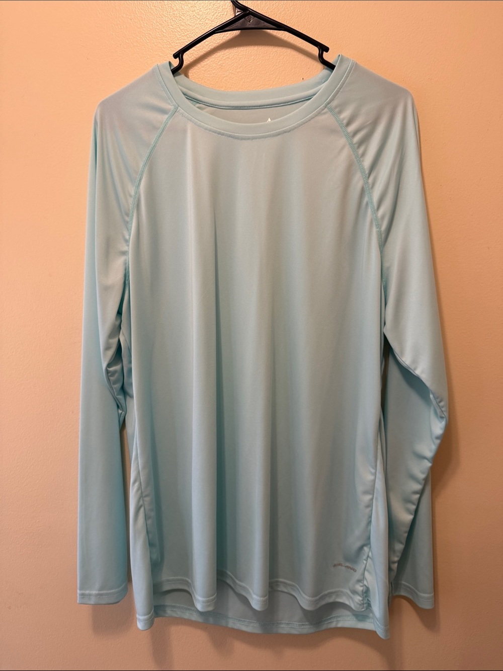 Women's Long-Sleeve Swim Rash Guard - Light Aqua